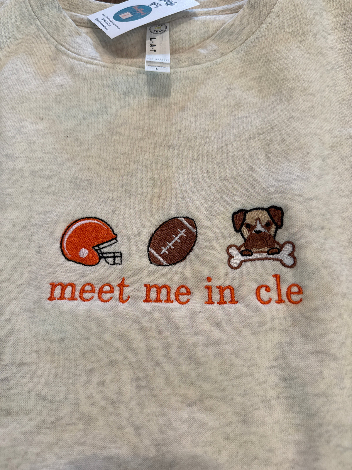 "Meet me in cle" Fall version adult sweatshirt
