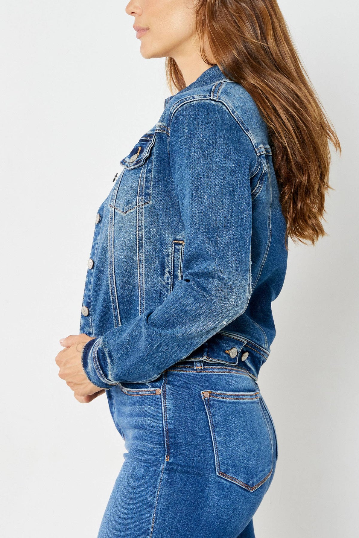 Judy Blue Jeans - Denim Classic Destroy Jacket: DK
