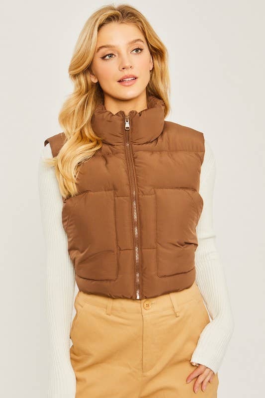 Vanilla Monkey - Puffer Vest With Pockets