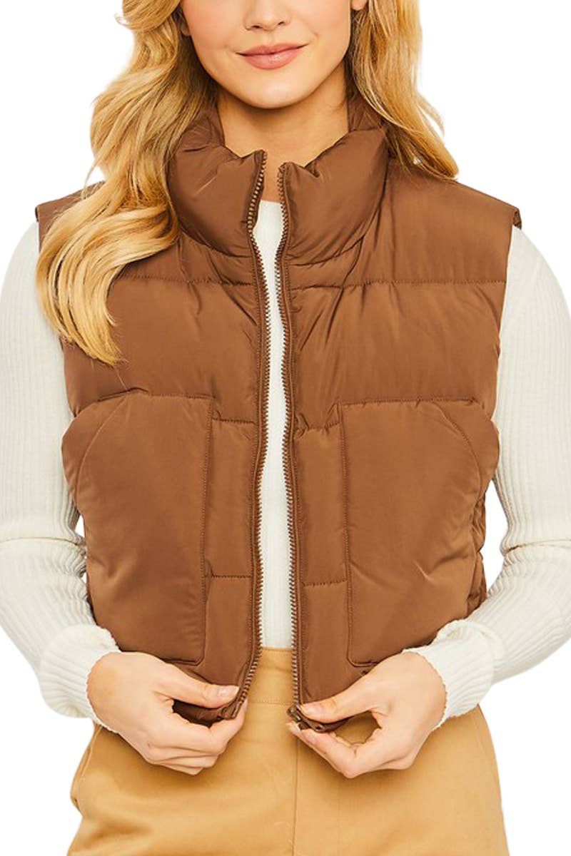 Vanilla Monkey - Puffer Vest With Pockets