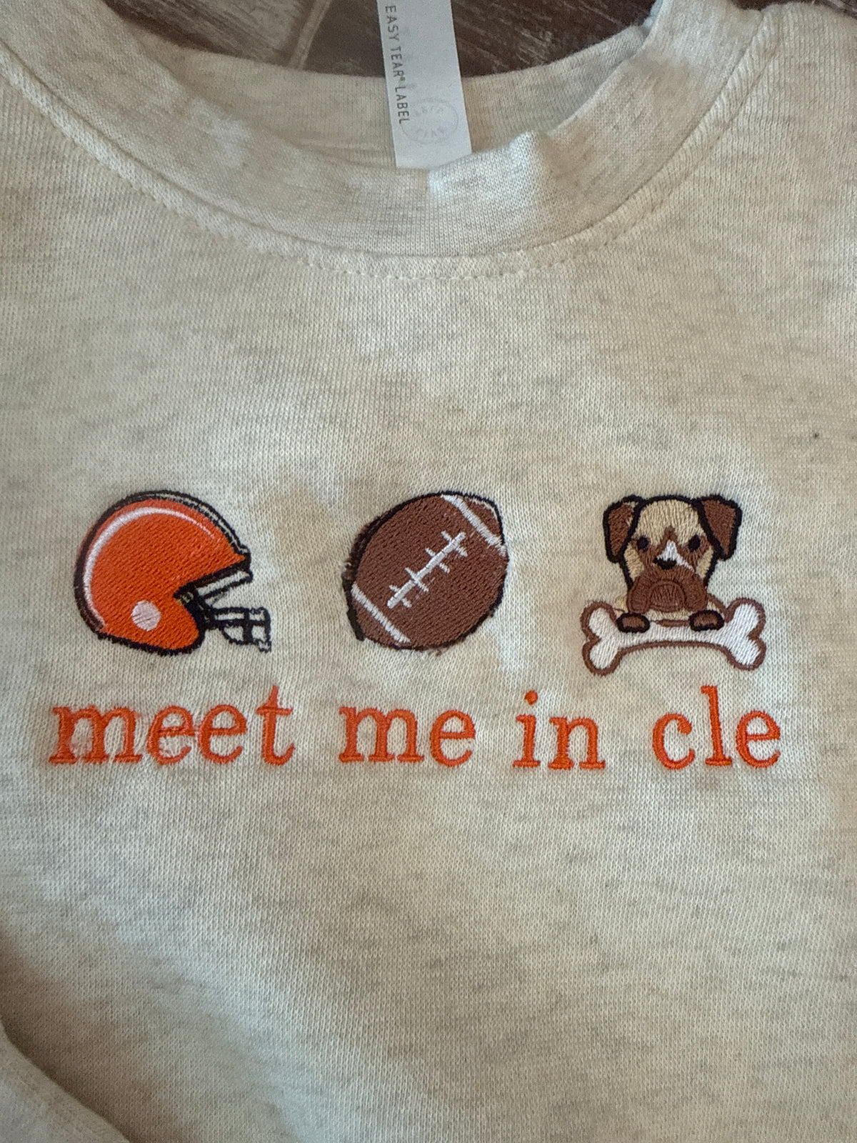 "Meet me in cle" Fall version kids sweatshirt