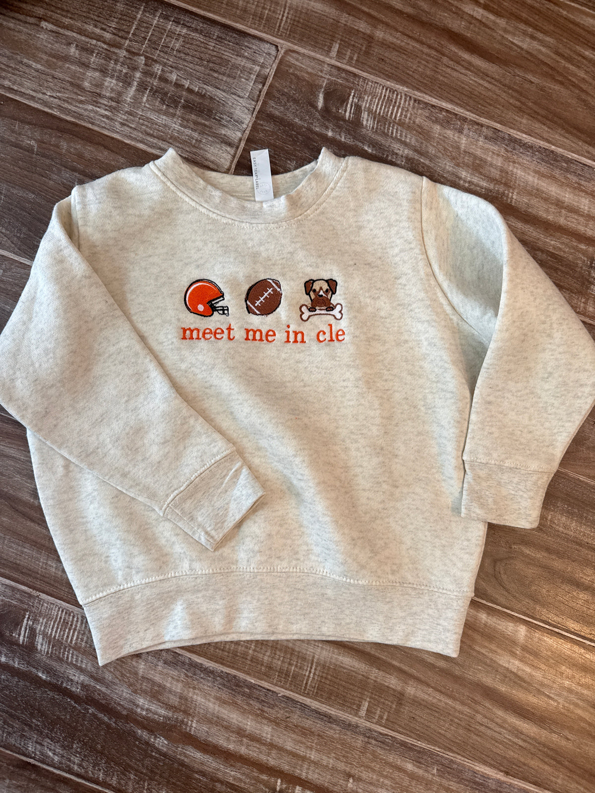 "Meet me in cle" Fall version kids sweatshirt