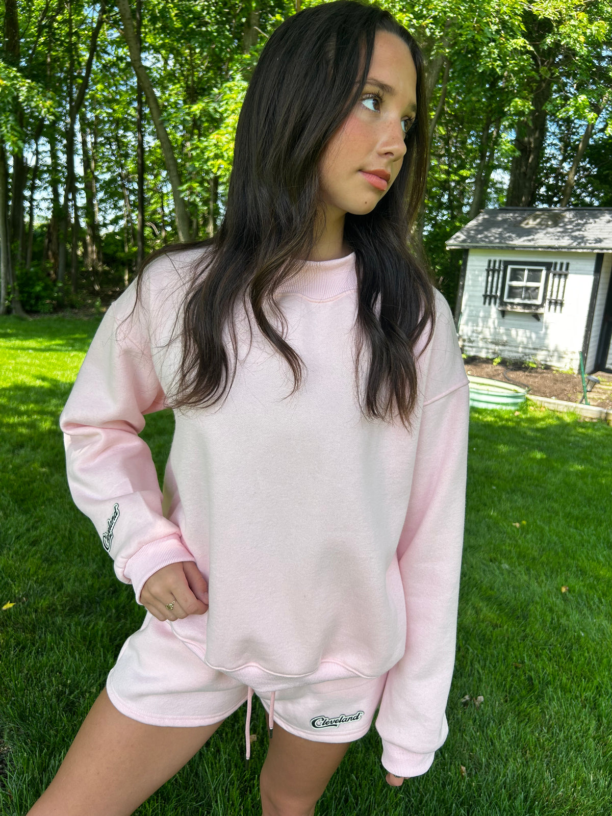 Summer nights mock neck set