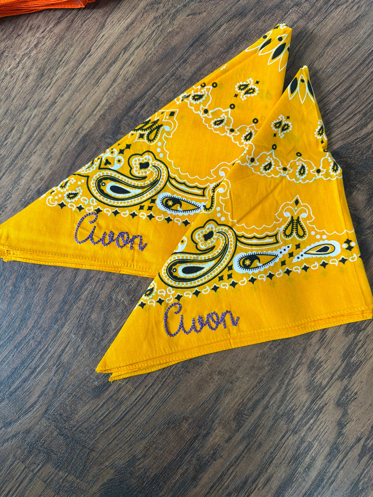 Embroidered bandanas