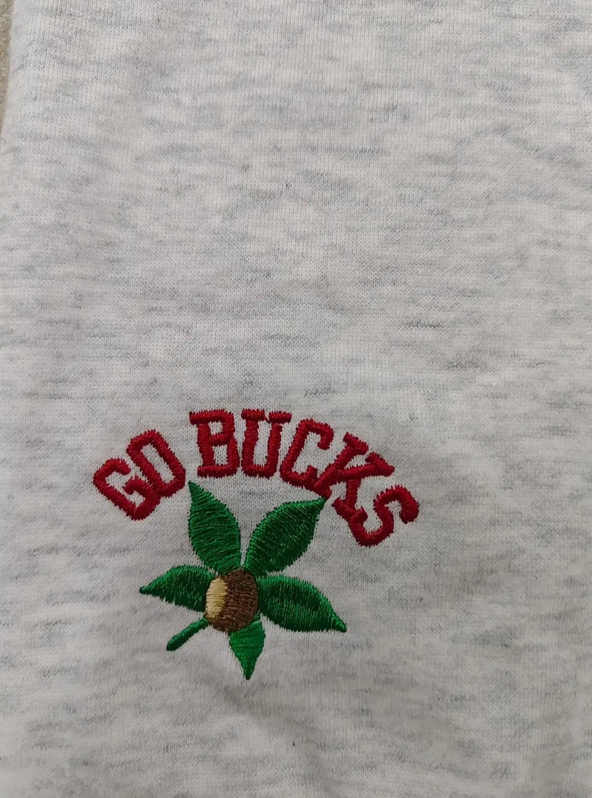 OHIO custom polka dot applique mock neck