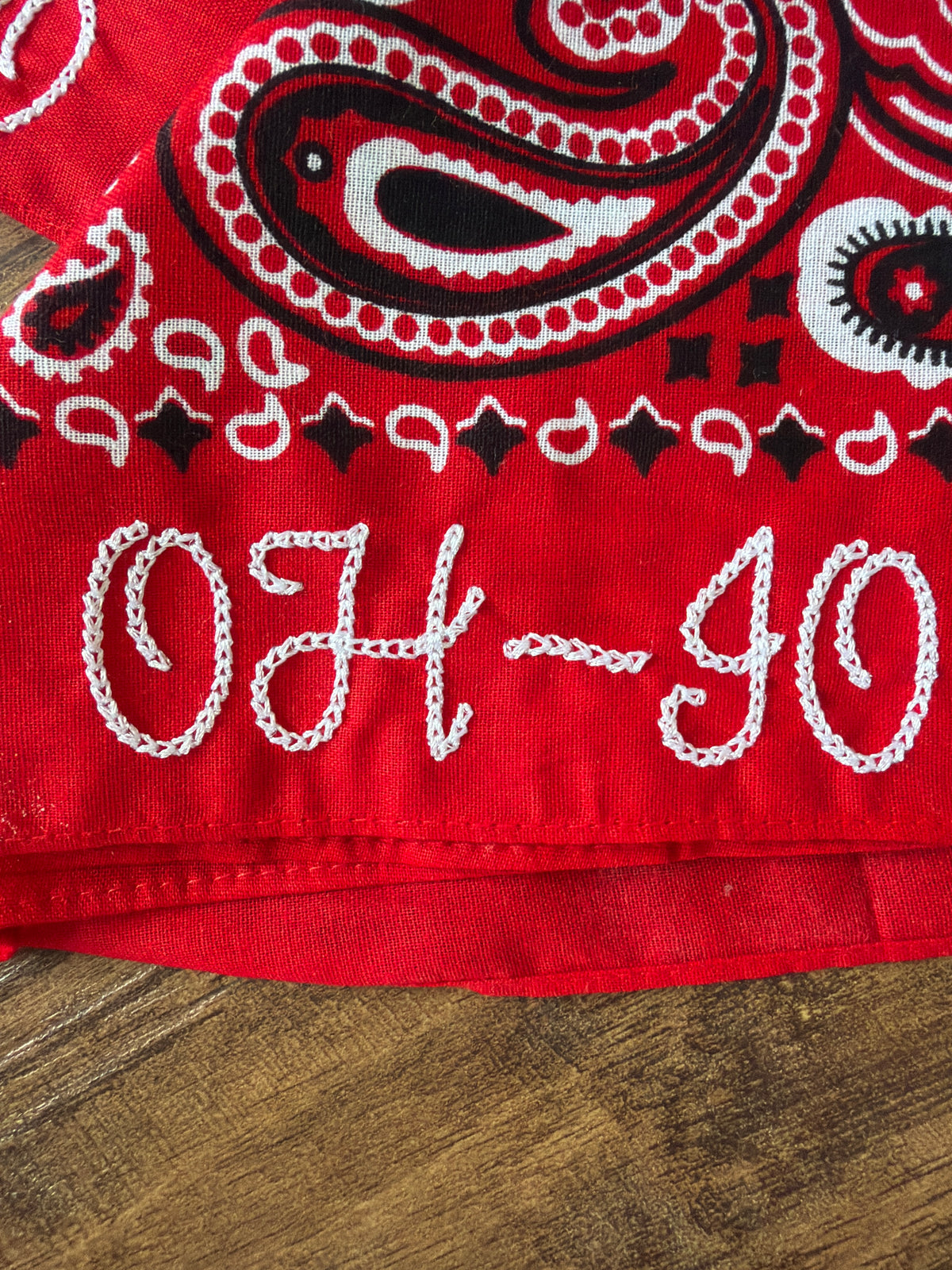 Embroidered bandanas