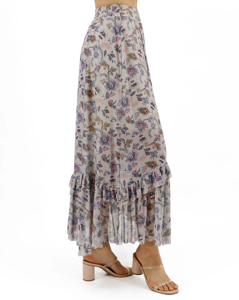 Grace and lace Mesh Floral Maxi Skirt