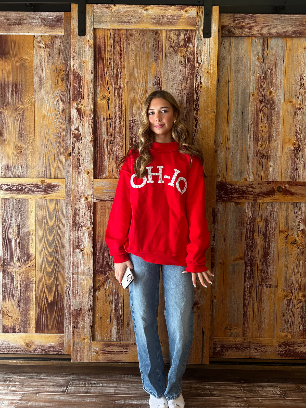 OSU/GO BUCKS Mock Sweatshirt