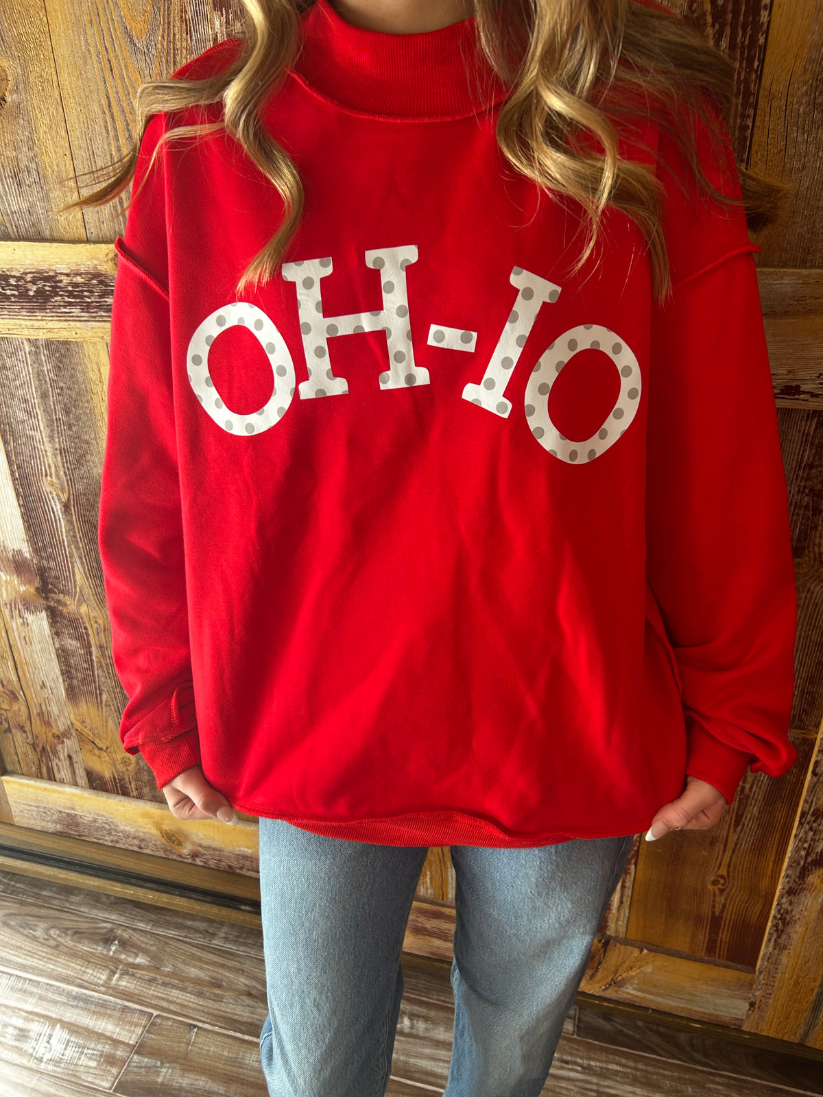 OSU/GO BUCKS Mock Sweatshirt
