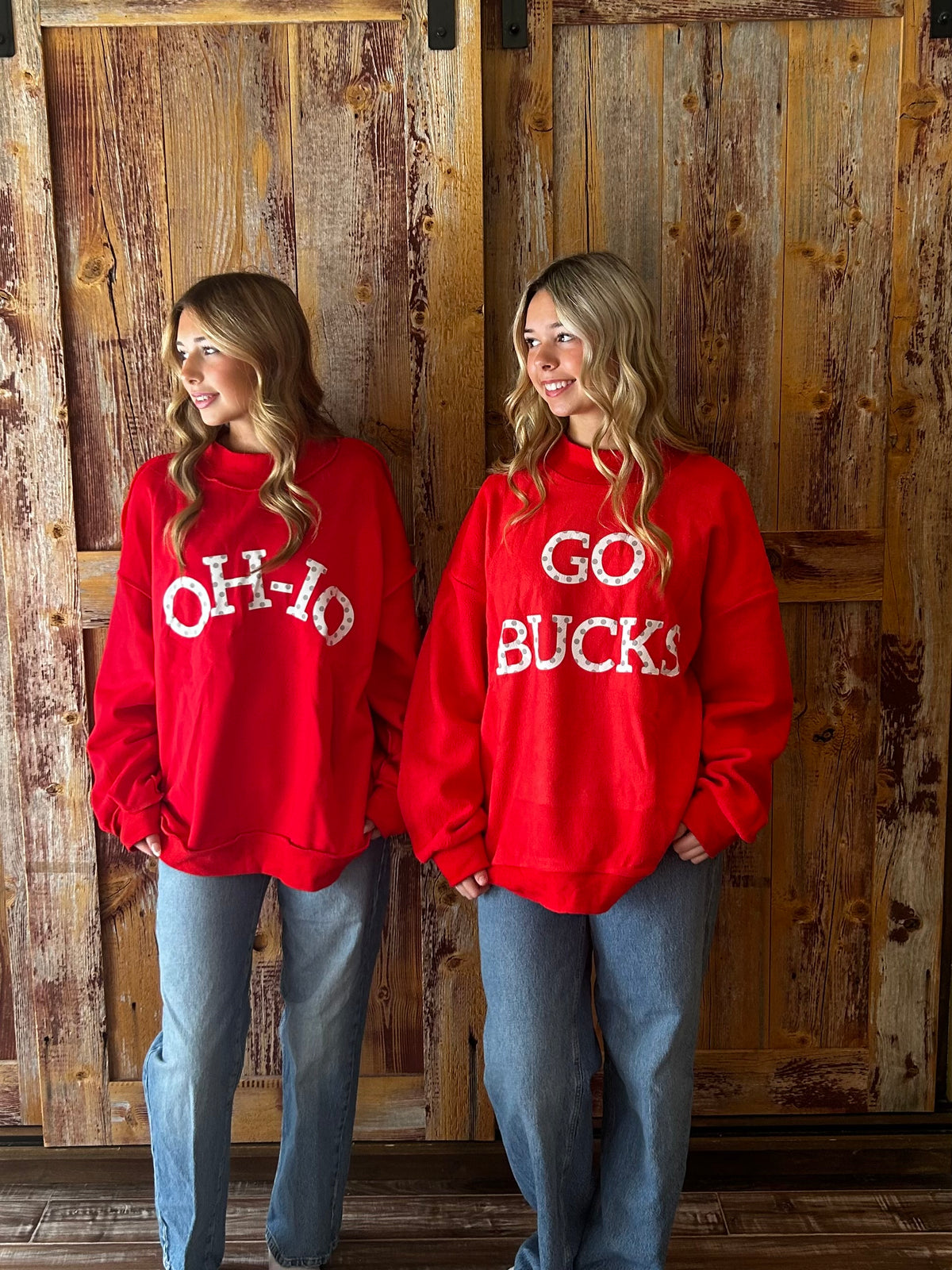 OSU/GO BUCKS Mock Sweatshirt