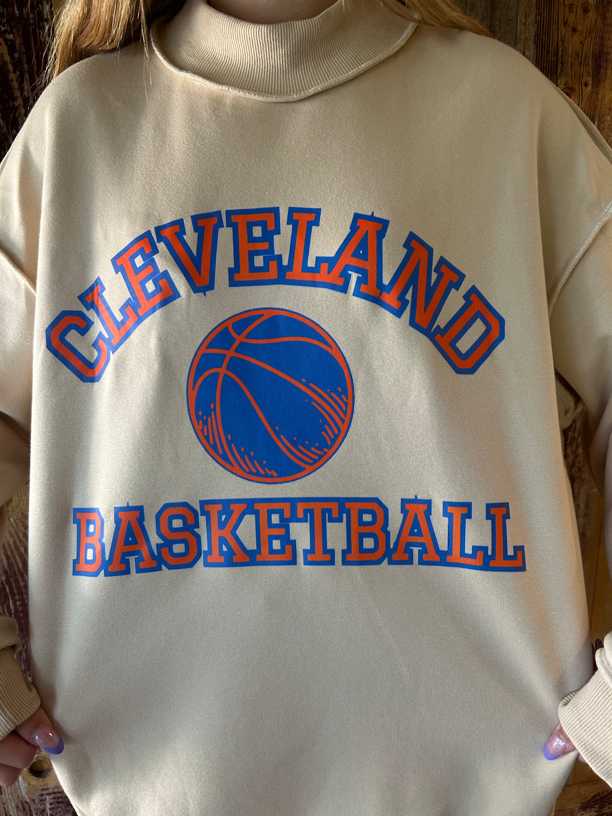 REVERSIBLE: Cleveland Basketball Mock Neck