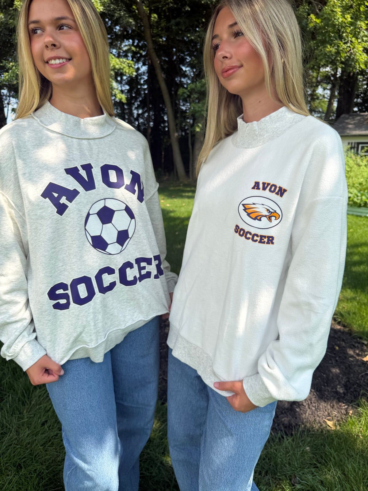 AVON Soccer Reversible Mock Neck Sweatshirt