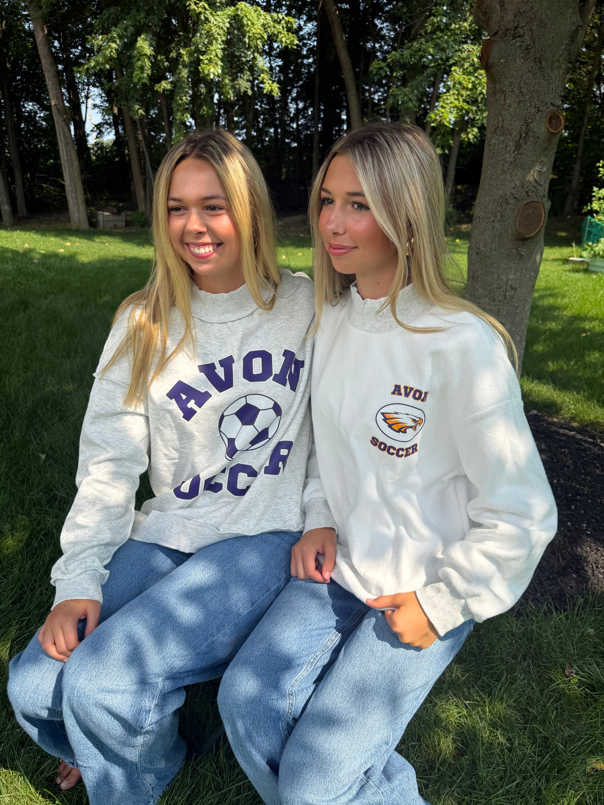 AVON Soccer Reversible Mock Neck Sweatshirt