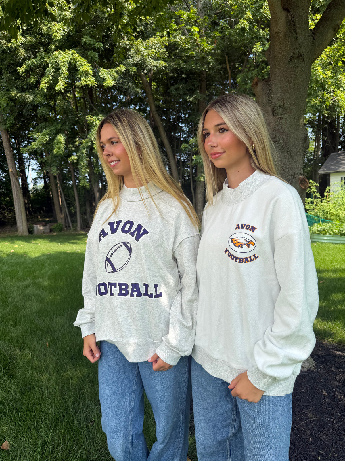 AVON Football Reversible Mock Sweatshirt
