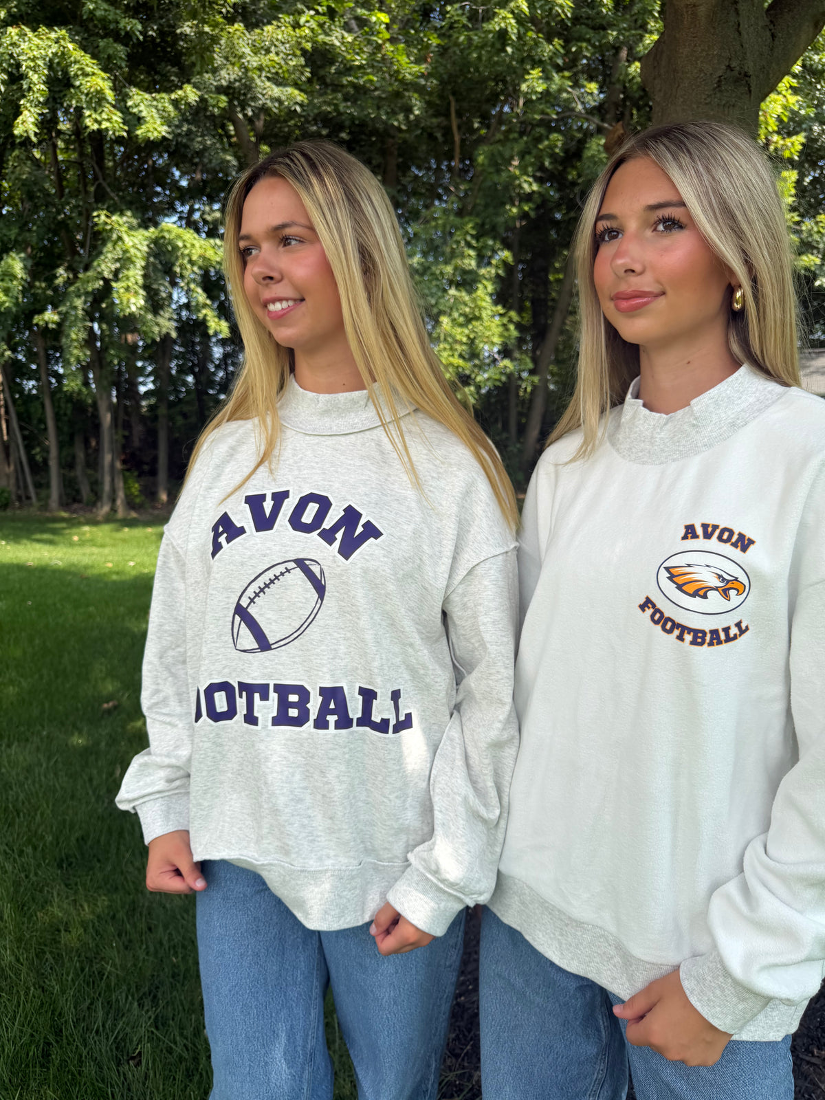 AVON Football Reversible Mock Sweatshirt