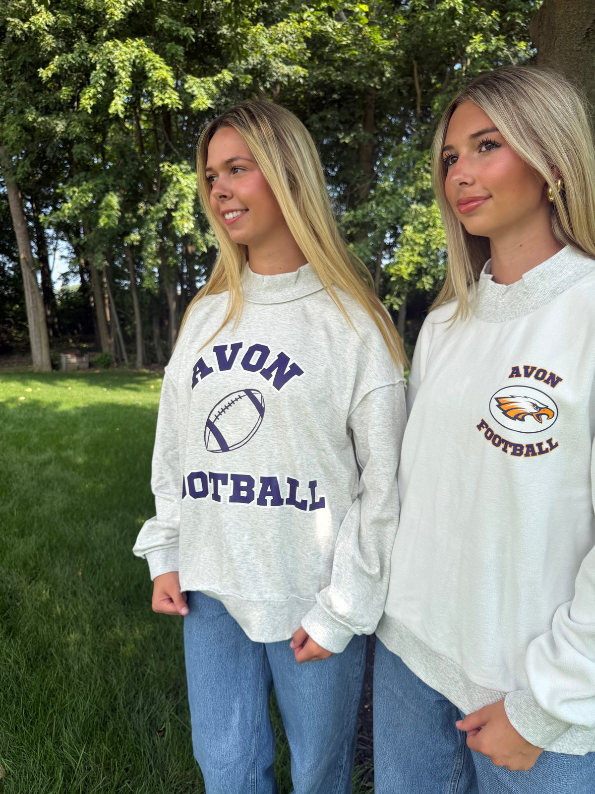 AVON Football Reversible Mock Sweatshirt
