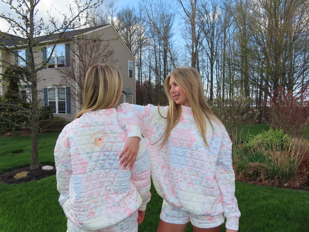 Patchwork Floral Cleveland Mockneck