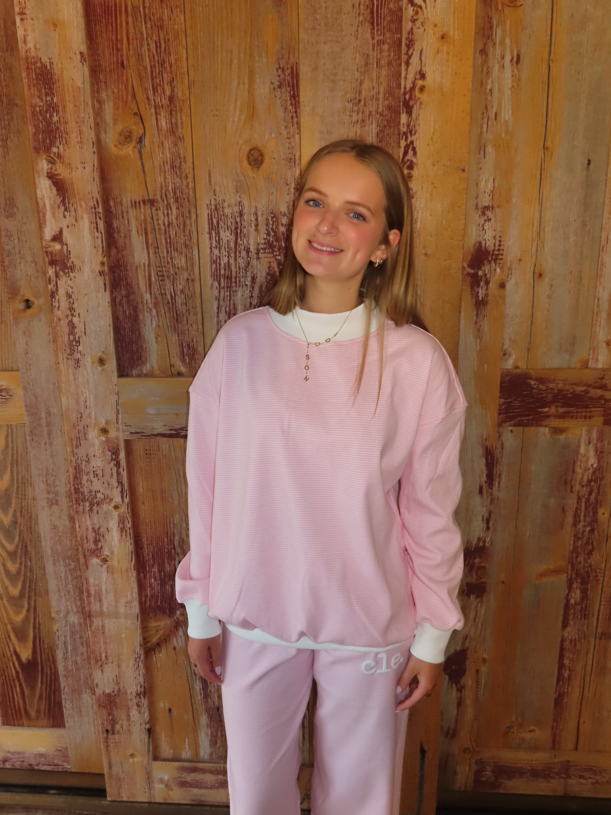 Spring Stripes CLE sweatshirt pants