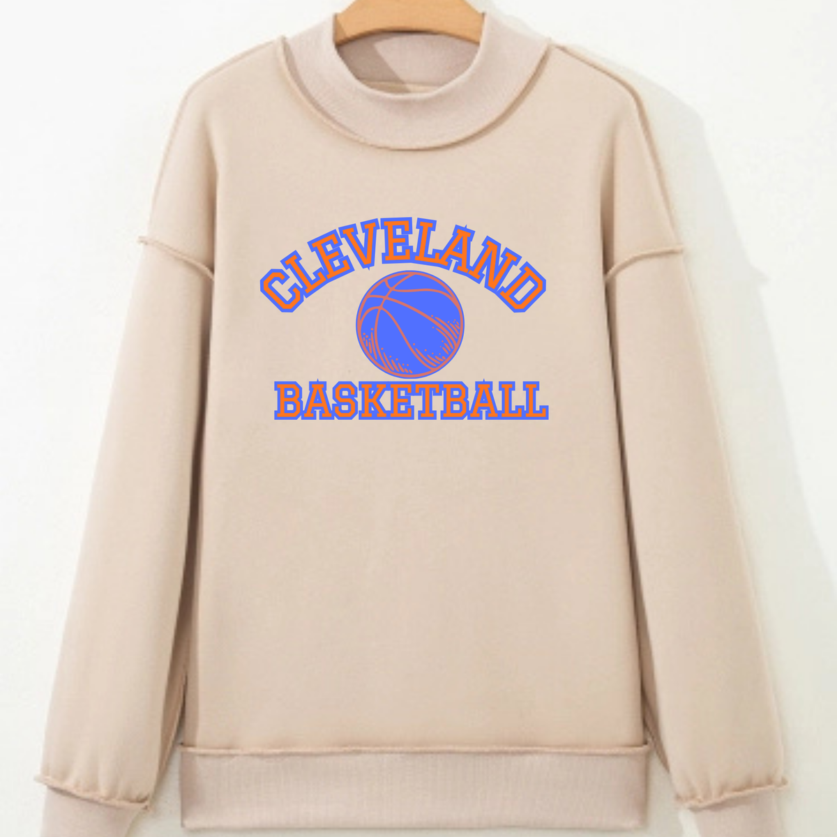 REVERSIBLE: Cleveland Basketball Mock Neck