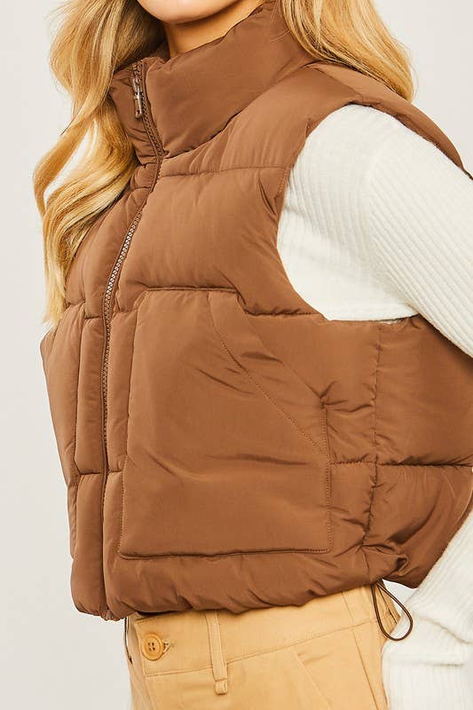 Vanilla Monkey - Puffer Vest With Pockets