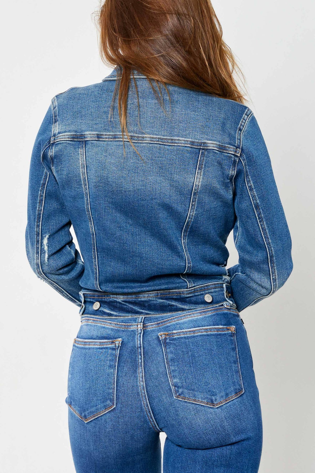 Judy Blue Jeans - Denim Classic Destroy Jacket: DK