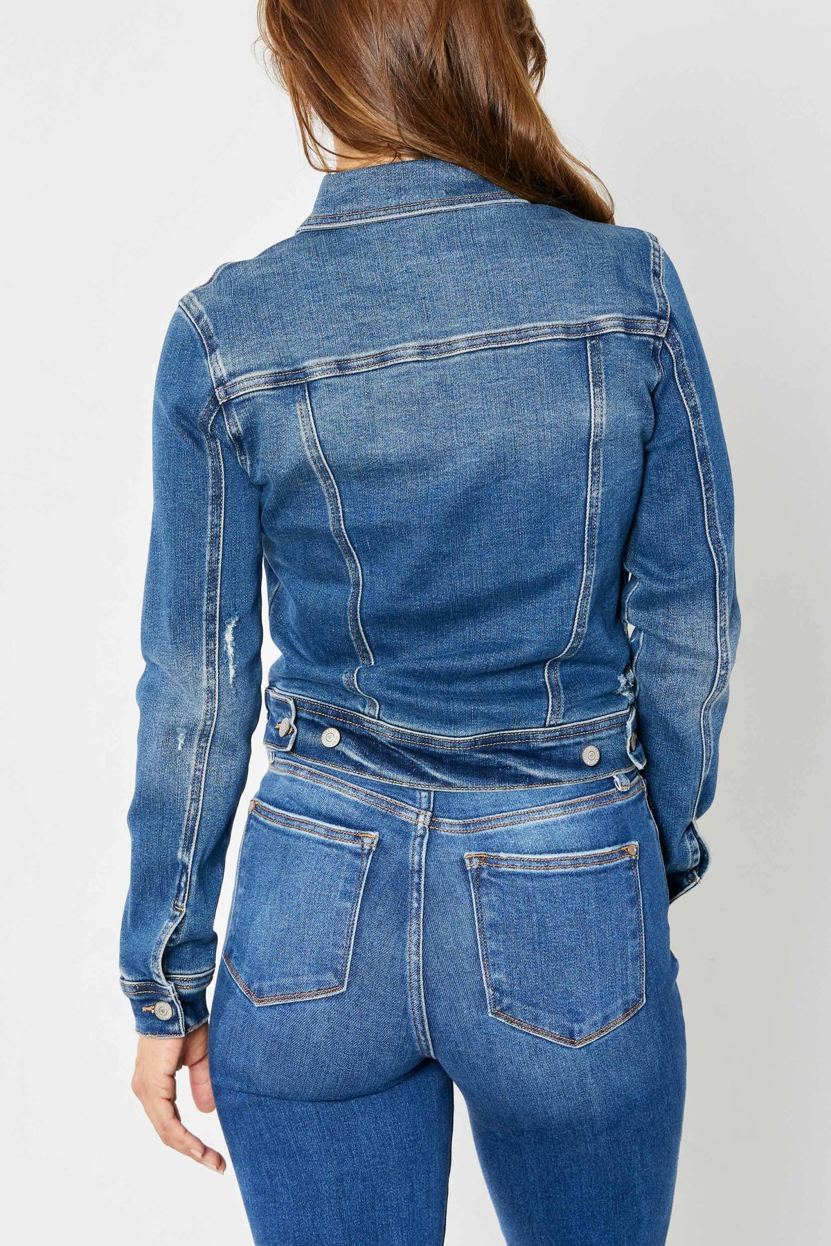 Judy Blue Jeans - Denim Classic Destroy Jacket: DK