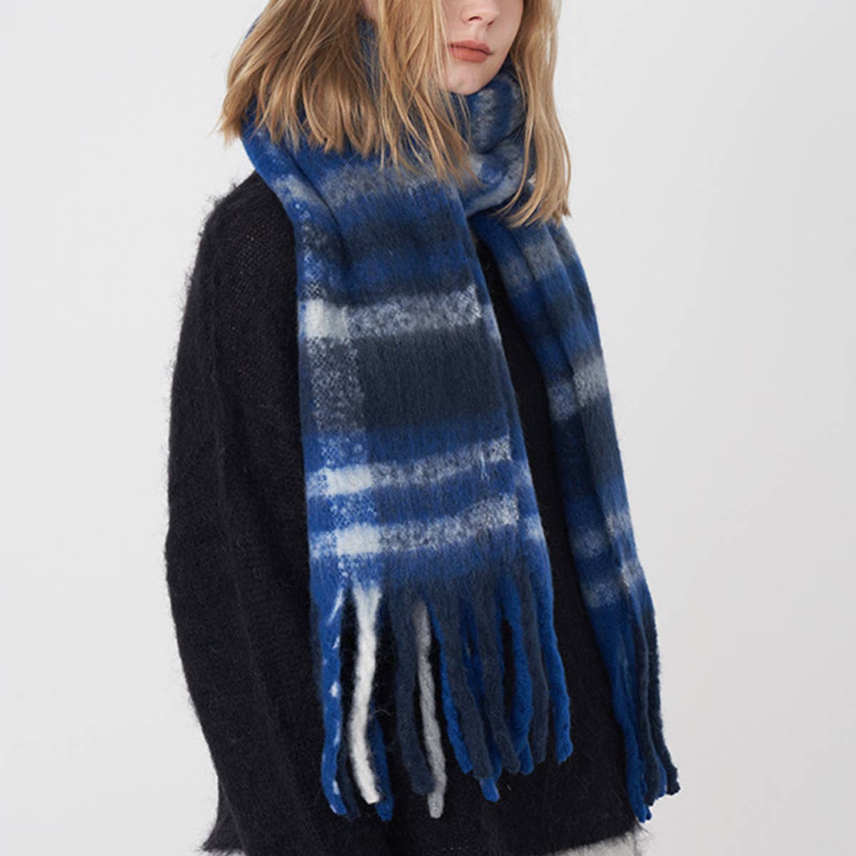 COZY WINTER SCAR, FAUX CASHMERE WRAP AND SHAWL