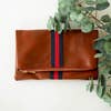 Funky Monkey Fashion - Preppy Stripe Foldover Clutch