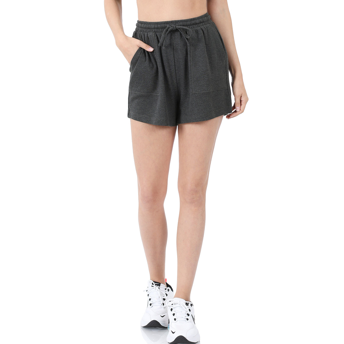 Zenana cotton drawstring shorts