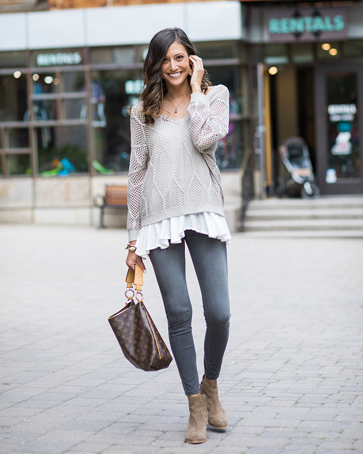 Grace &amp; Lace flutter hem top extender