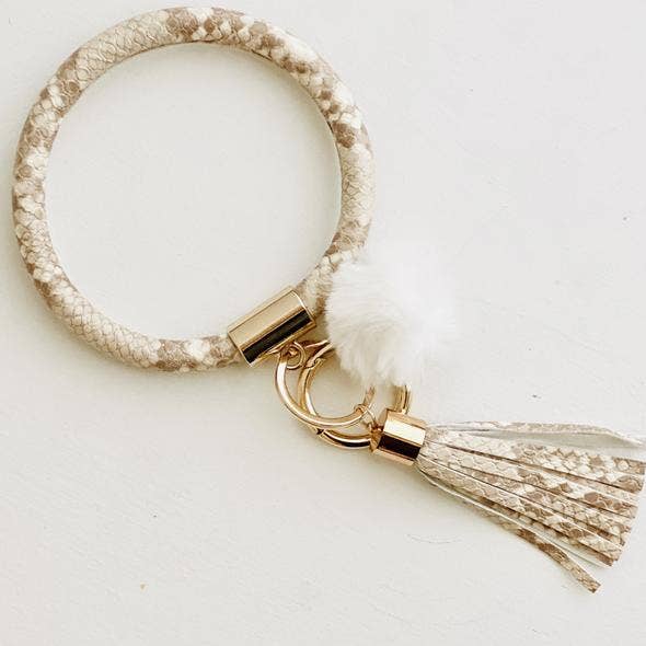 Tiny Gift Society - Bangle Key Chain with Pom