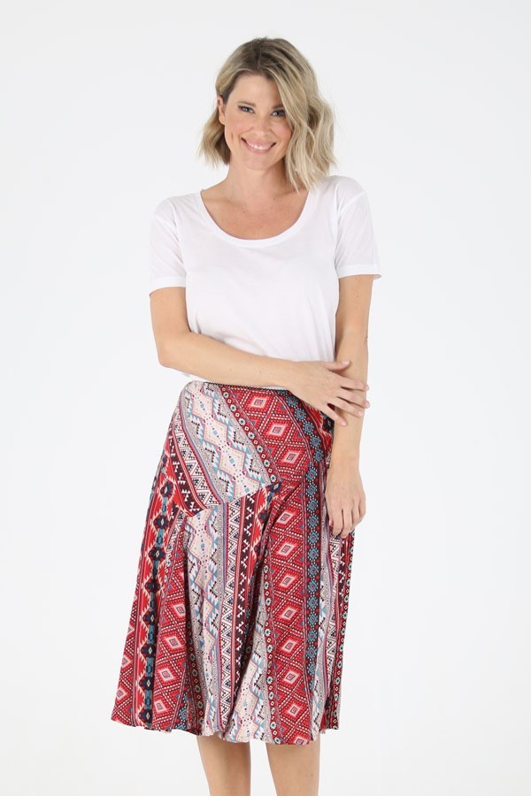 Printed Paisley skirt