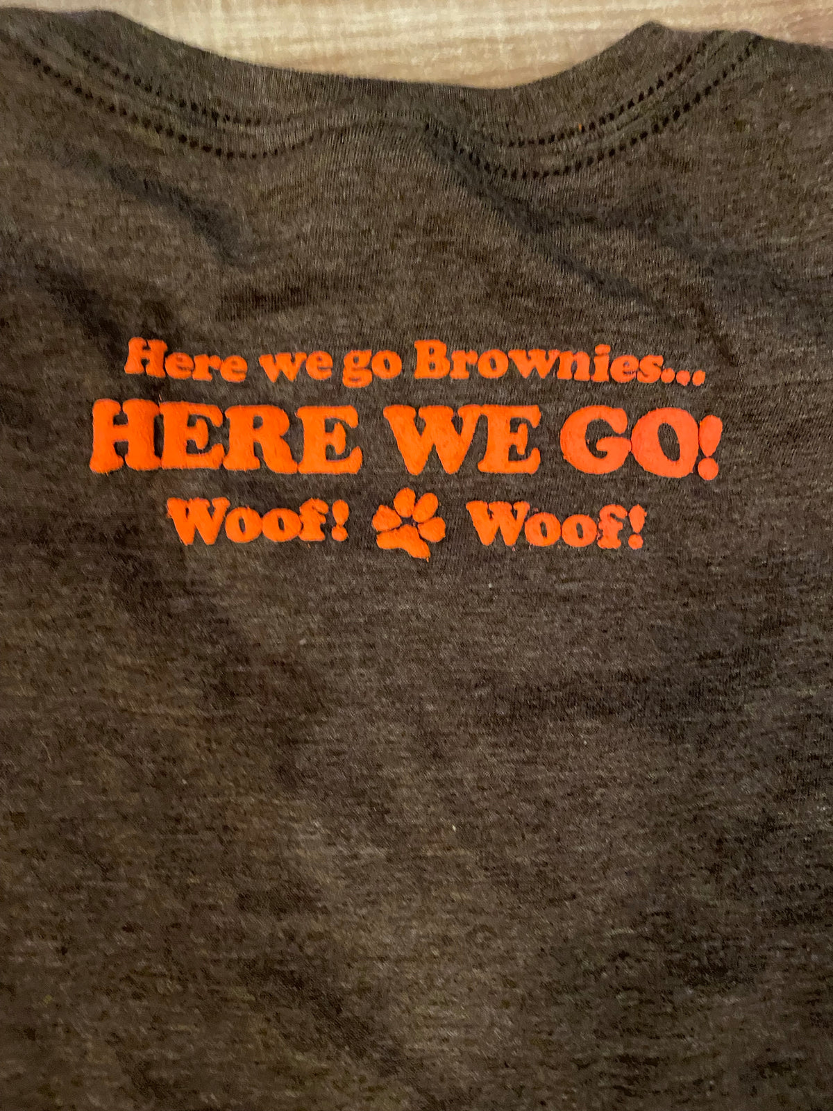 Born and Bred Browns fan Short Sleeve tee in Brown