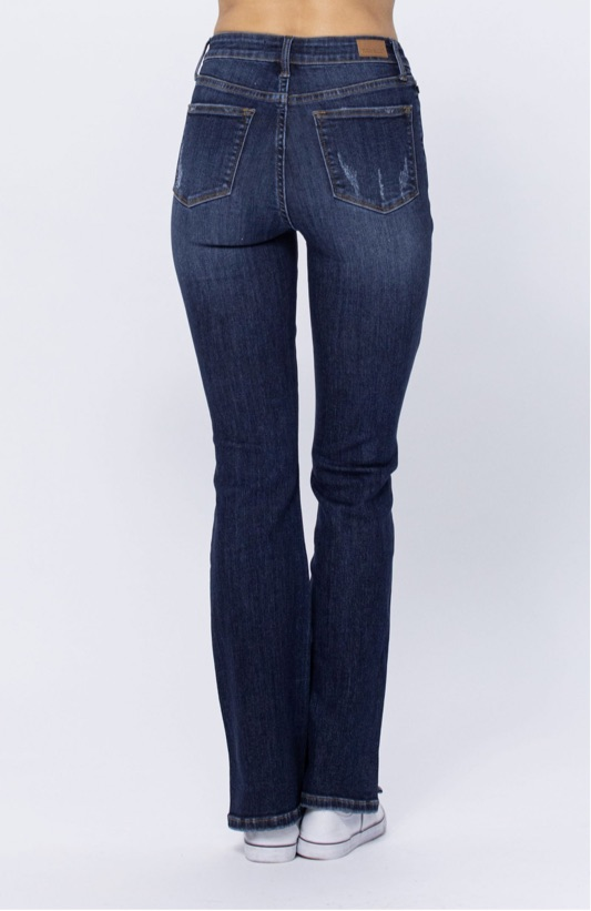 Judy Blue bootcut with slit on side