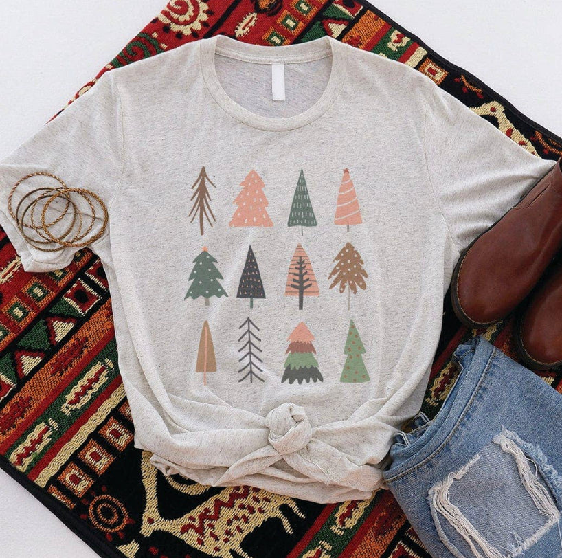 Christmas Tree Graphic T-Shirt