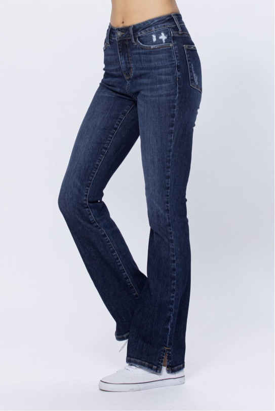 Judy Blue bootcut with slit on side