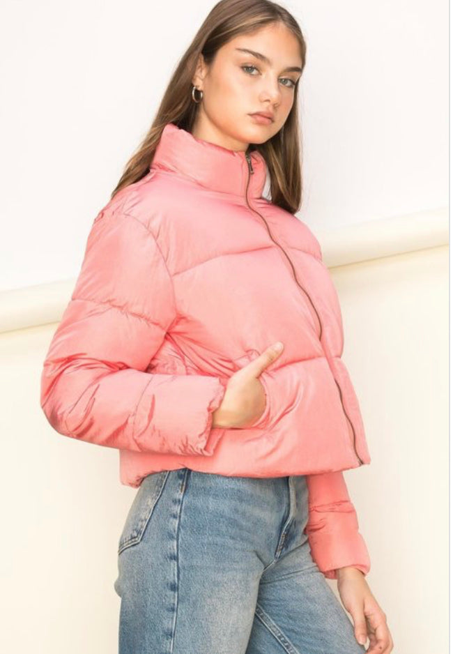Perfect Pink Puffer Jacket