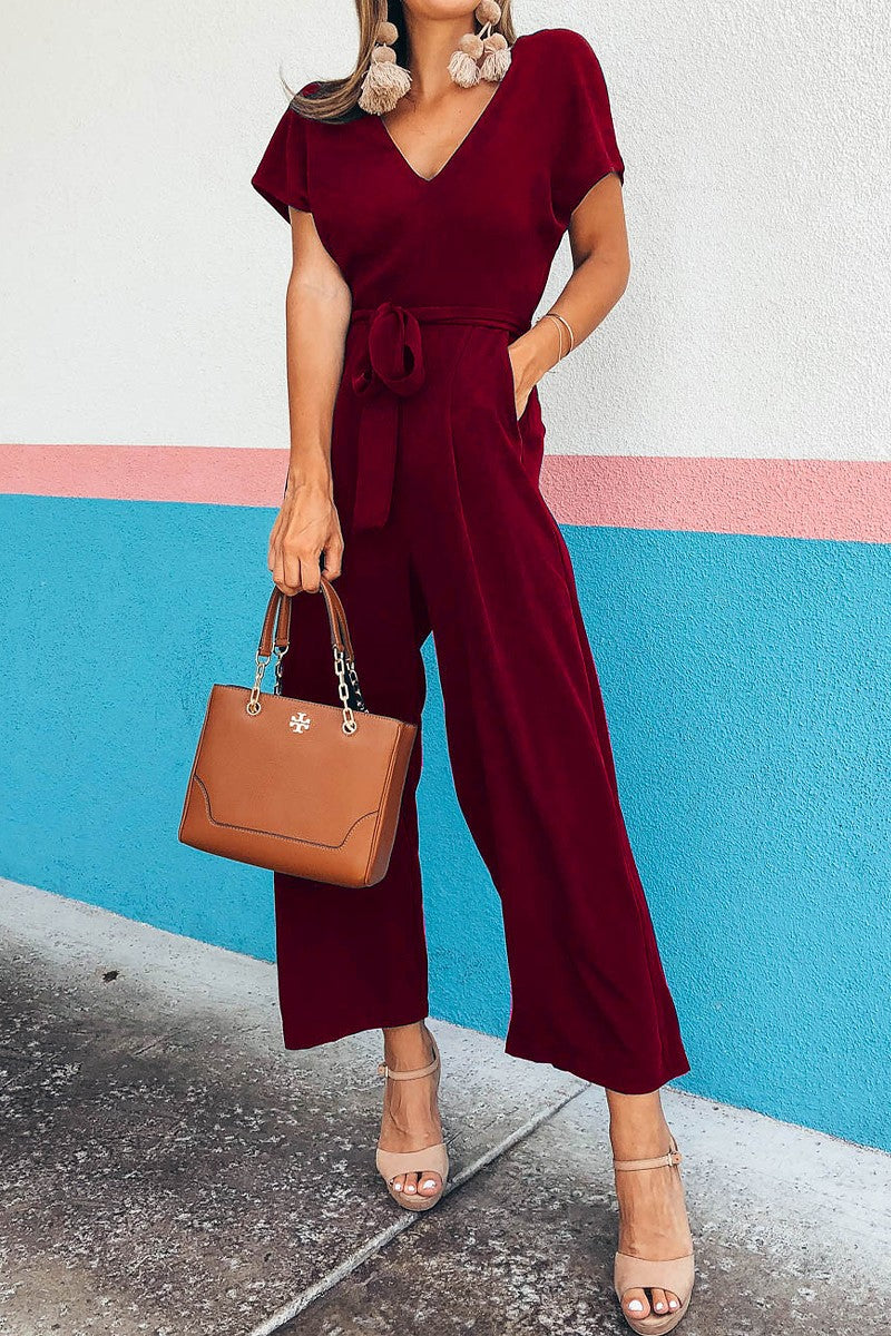 One shoulder jogger jumpsuit - kentlyn's