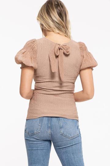 Mine from BP Light Mocha Textured Back Tie Shirt