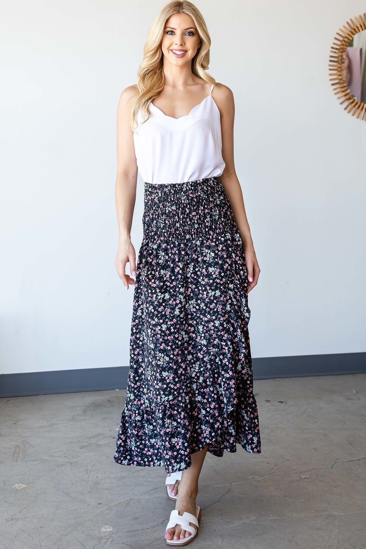 Cy Convertible Floral Dress and Maxi skirt